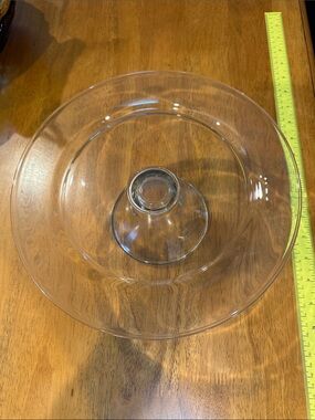 Clear Glass Pedestal Serving Cake Stand.